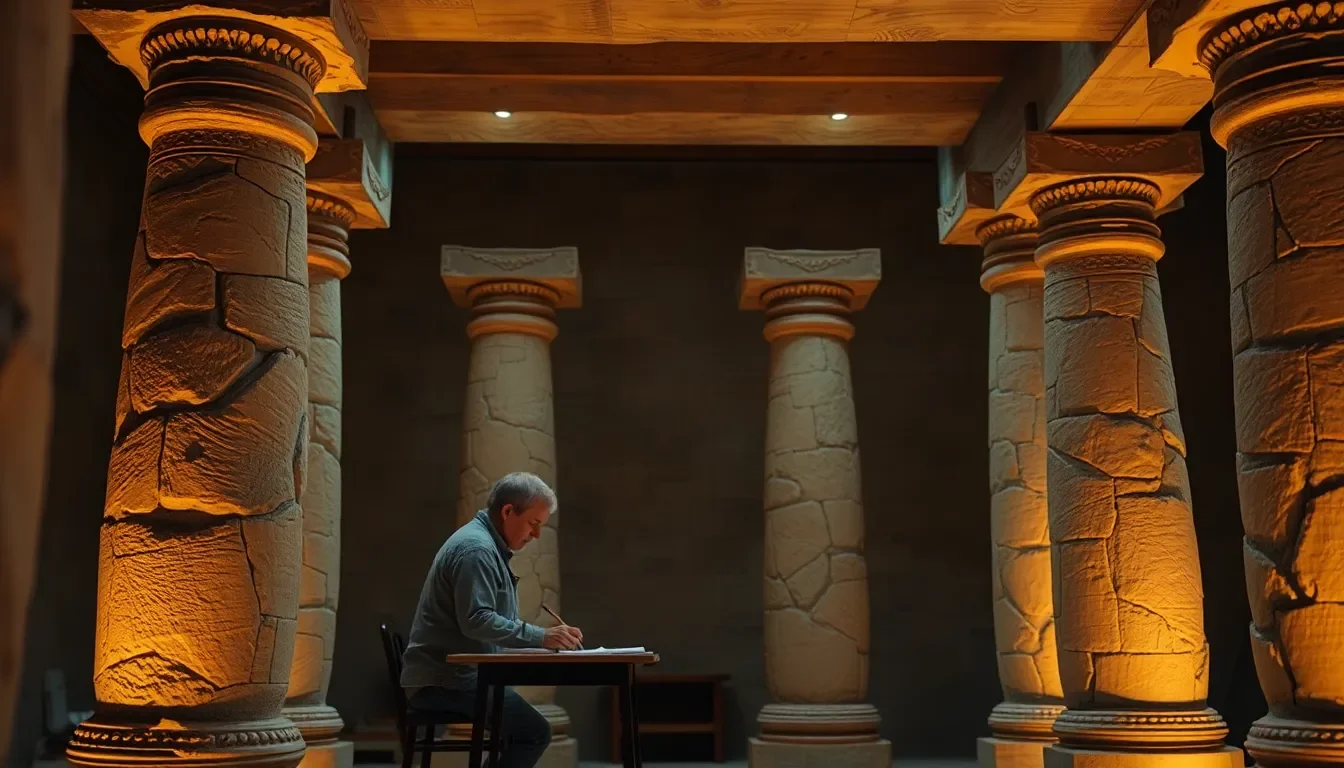 Custom film set construction in Vietnam showcasing skilled craftsmanship